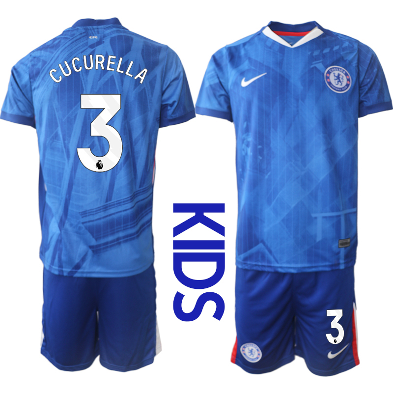 Youth 2025-2026 Club Chelsea FC home Blue 3 Soccer Jersey